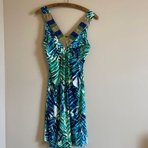 Summer dress tropical print